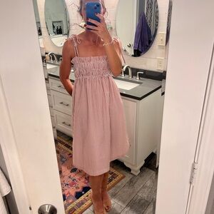 Buddy Love Red and White Striped Dress